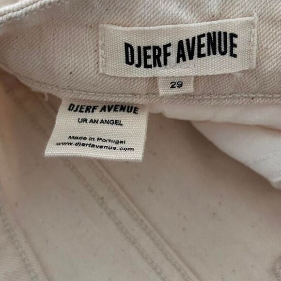Djerf Avenue Cream Straight Leg Jeans Scandi Minimalist Capsule – Sz 29 - Picture 6 of 8